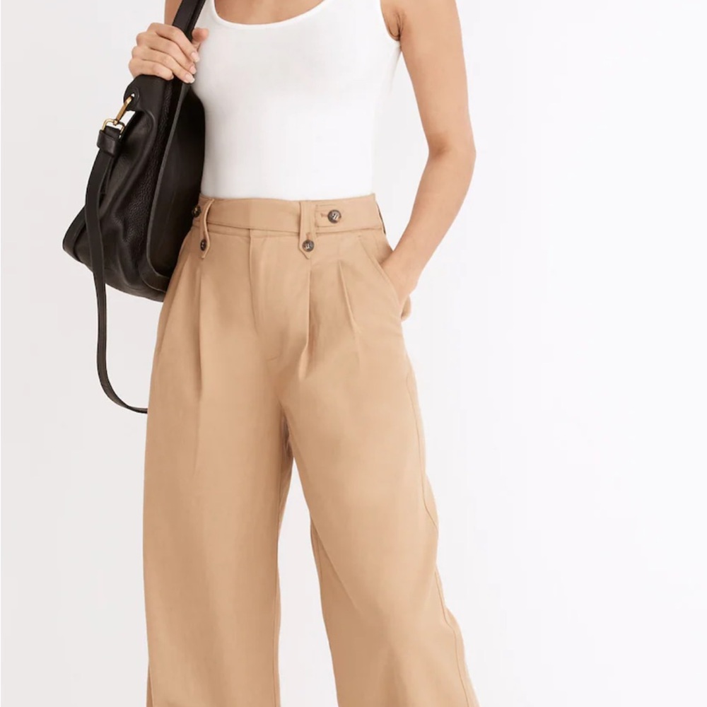 Madewell Women’s Harlow Wide-Legged Pant in Seed Khaki